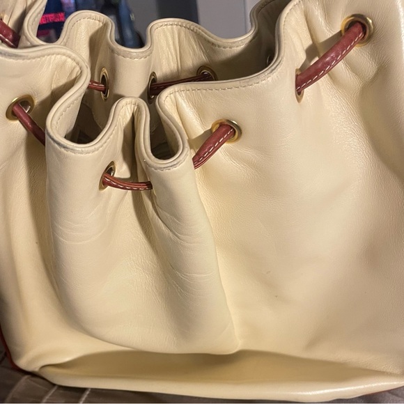 Giancarlo Macucci GM Bag Made in Italy Ivory & Brown Bag - Picture 10 of 16